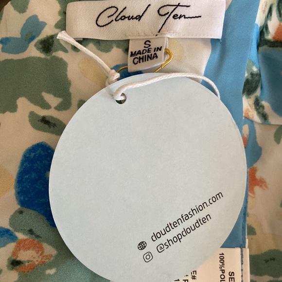 Cloud Ten Printed Silky Scarf Tank Top - Picture 5 of 9